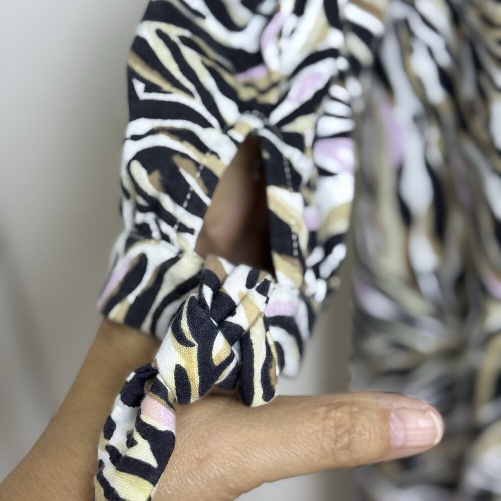 Lilly Pulitzer Onyx Cath Dress M Zebra Print Preppy Resort Coastal Cruise Vaca - Picture 7 of 8